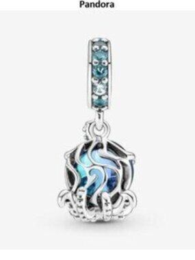 Pandora Murano Glass Cute Octopus Dangle Charm